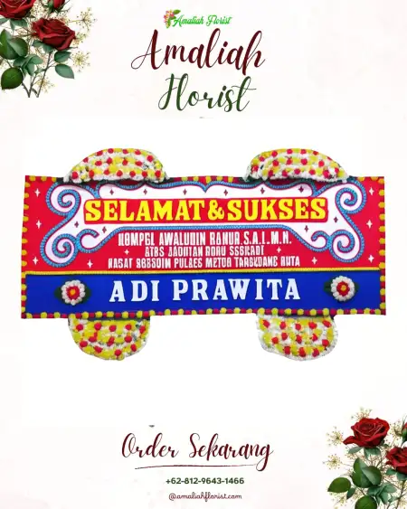 Papan Bunga Ucapan Selamat Gombolirang